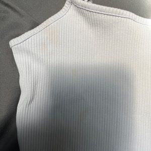 Forever21 light blue cropped tank top